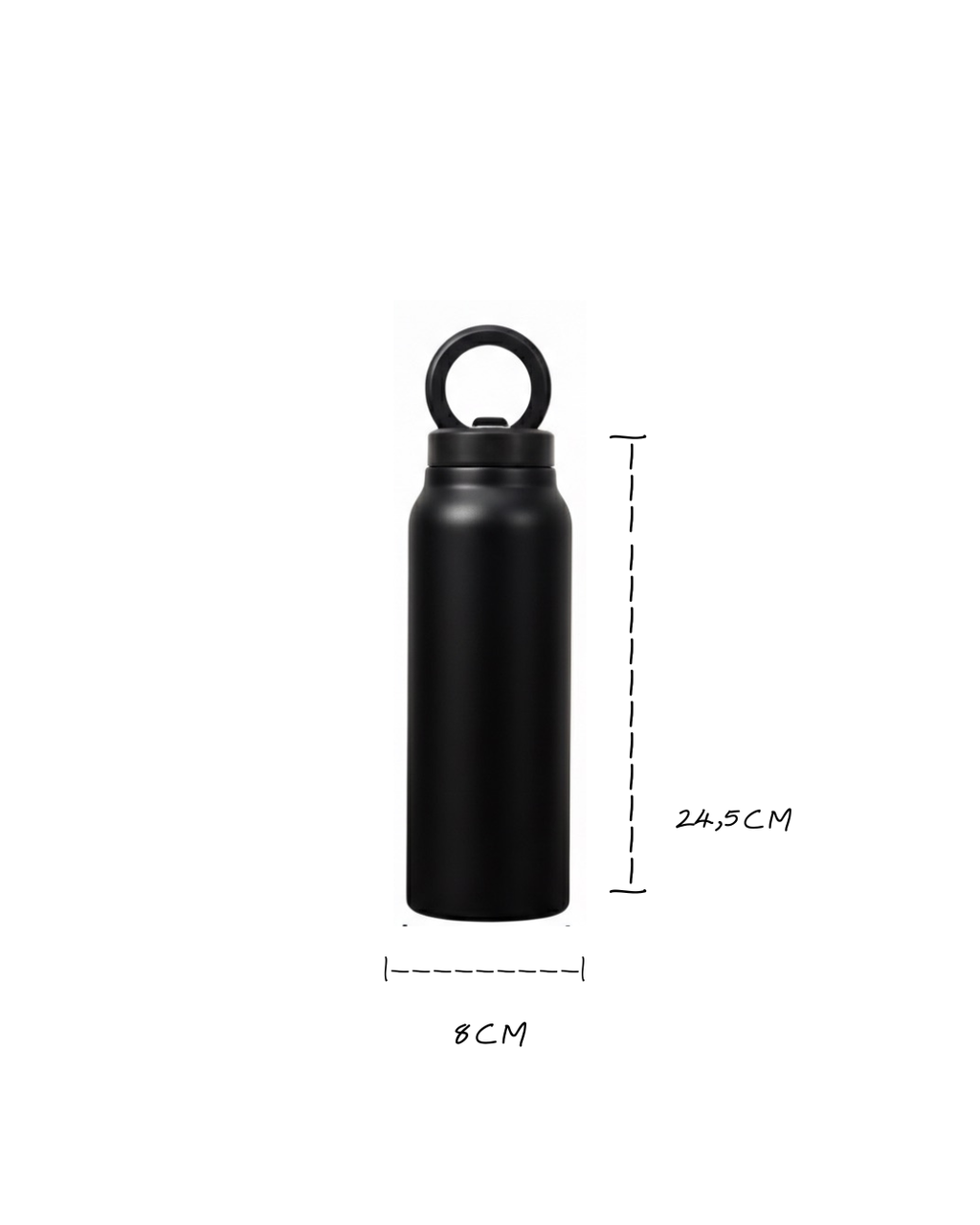 Magnetic Phone Holder Water Bottle