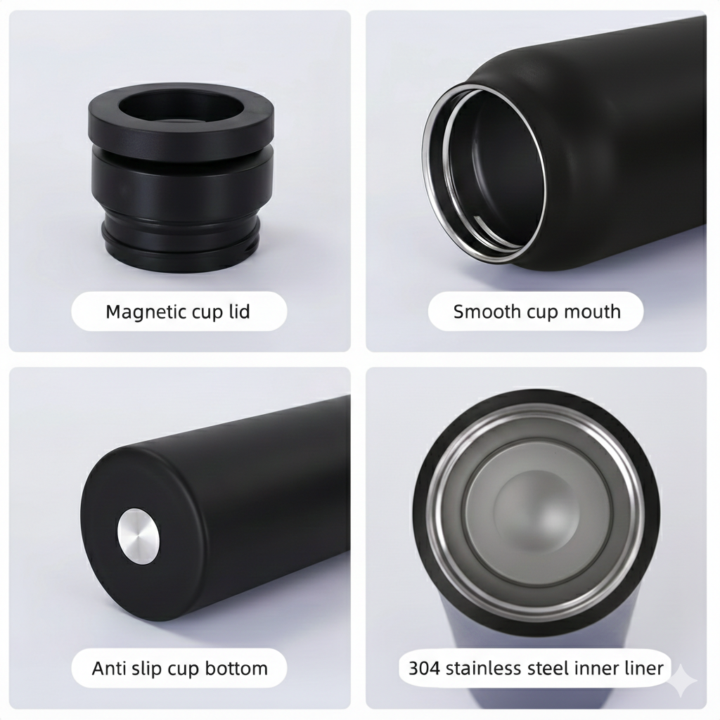 Magnetic Phone Holder Water Bottle