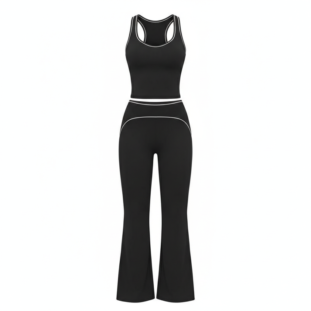 Flared Sporty Tracksuit Set